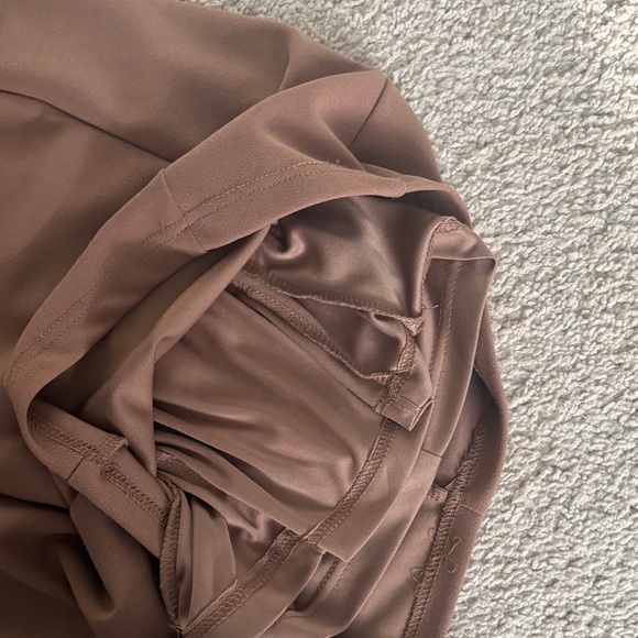 Windsor Tan Backless Dress with Silver Accents - Picture 7 of 9